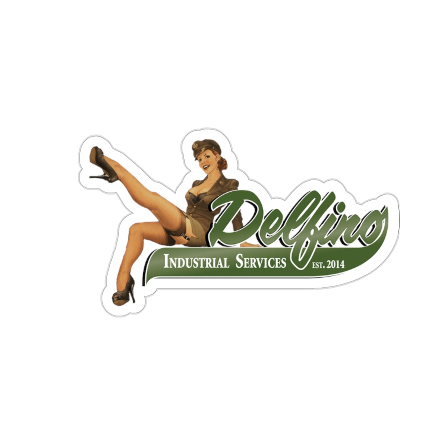 Delfino Pinup Sticker