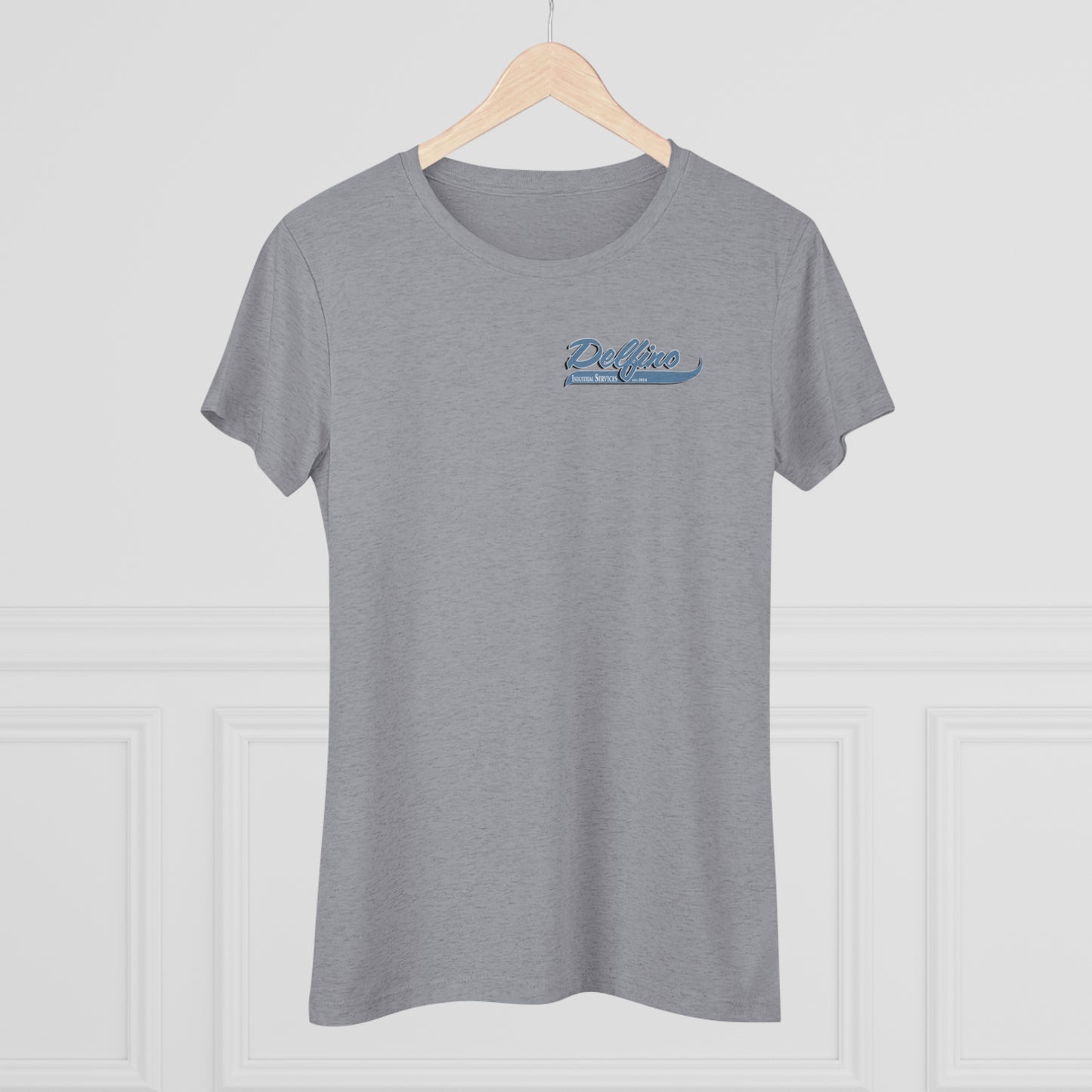 Delfino Soft Female T-Shirt Blue Logo