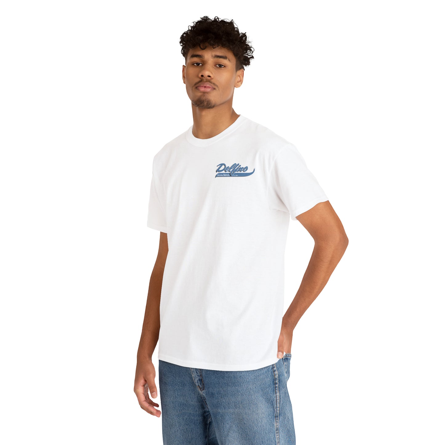 Delfino Industry Mens T-shirt Blue Logo