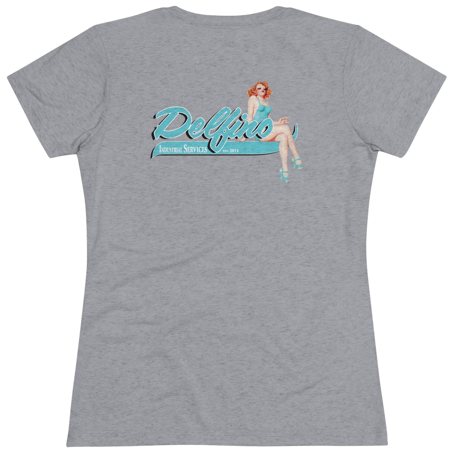 Delfino Soft Female T-Shirt Teal Logo