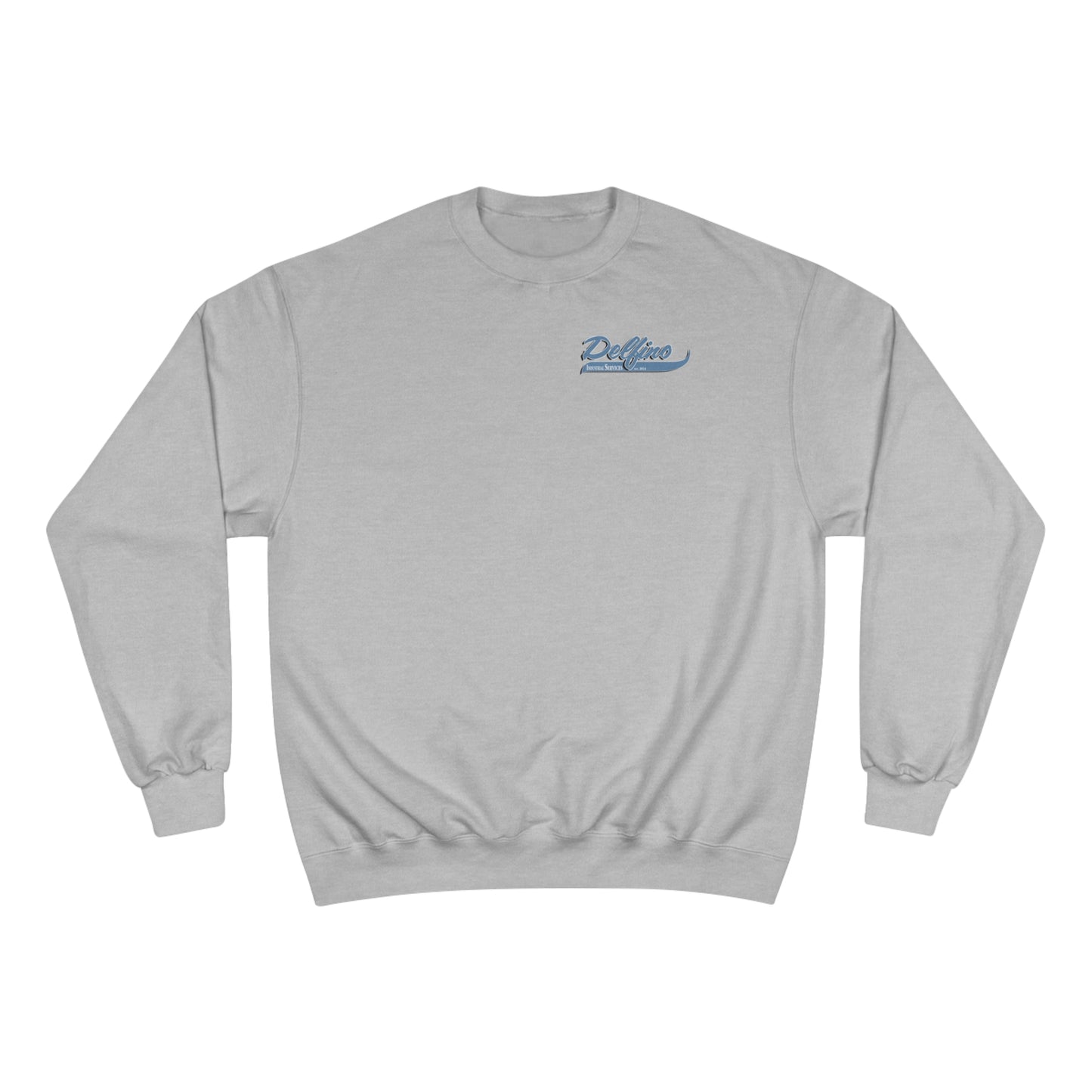 Delfino Champion Grey Sweatshirt Blue Logo