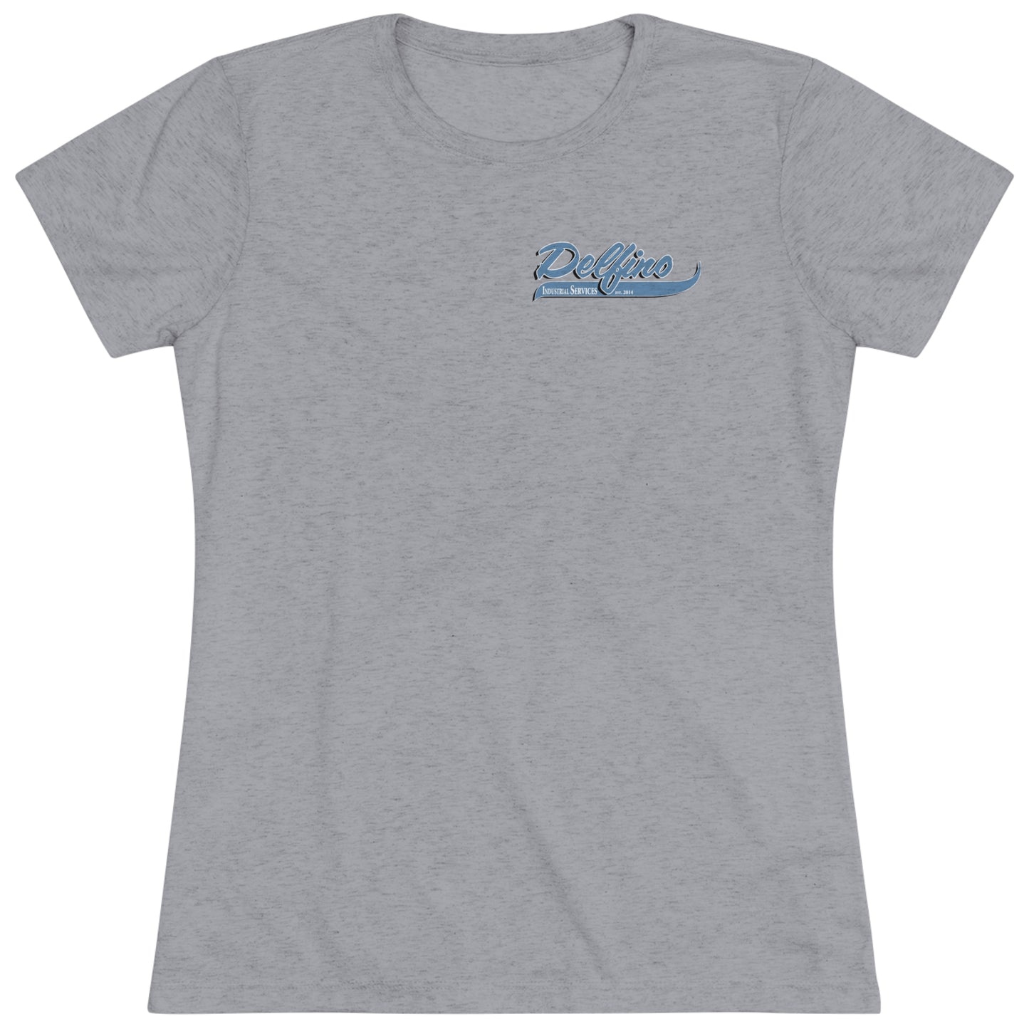Delfino Soft Female T-Shirt Blue Logo