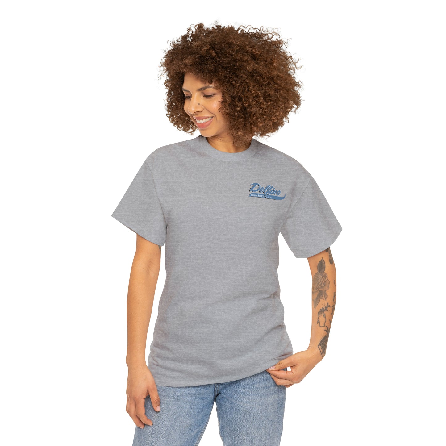 Delfino Industry Mens T-shirt Blue Logo