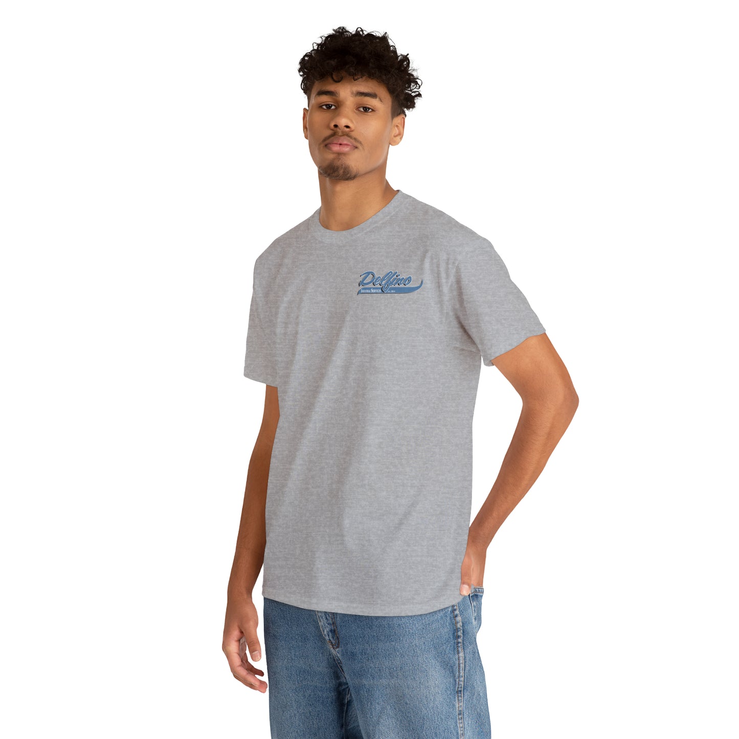 Delfino Industry Mens T-shirt Blue Logo