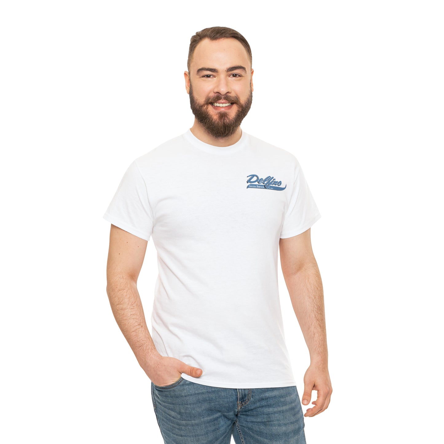 Delfino Industry Mens T-shirt Blue Logo