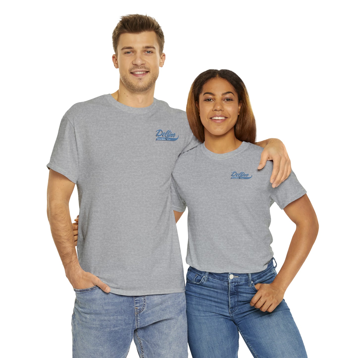 Delfino Industry Mens T-shirt Blue Logo