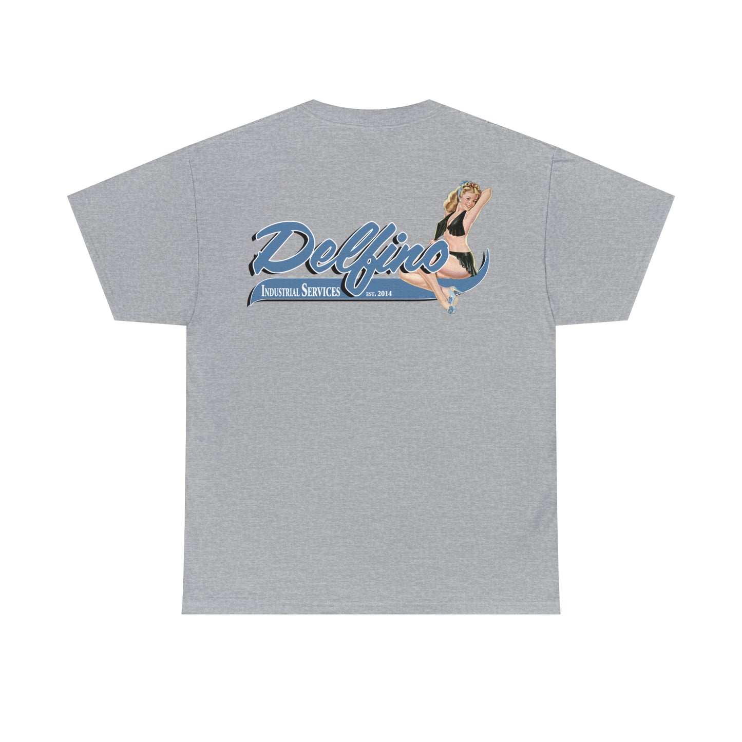 Delfino Industry Mens T-shirt Blue Logo