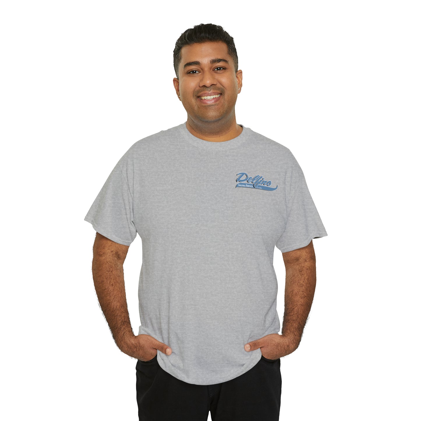 Delfino Industry Mens T-shirt Blue Logo