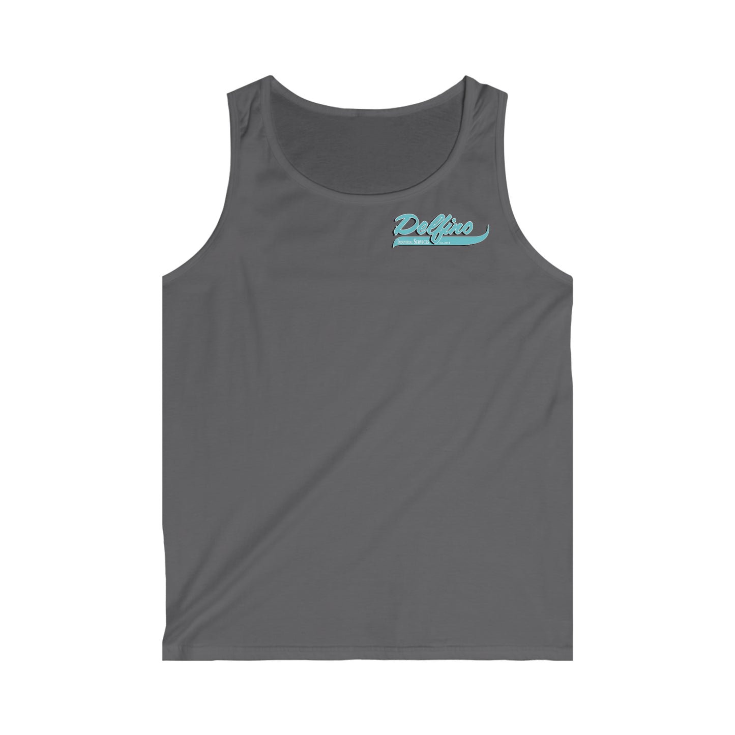 Defino Men's Softstyle Tank Top Teal Logo