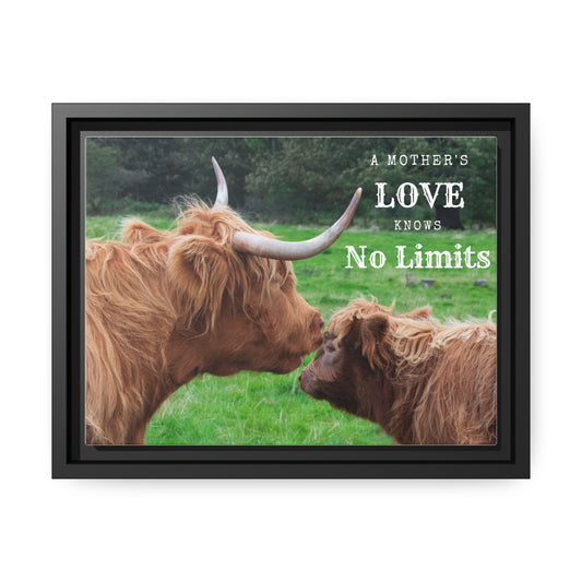 Bound by Love: Mother and Daughter Highlanders Canvas Print