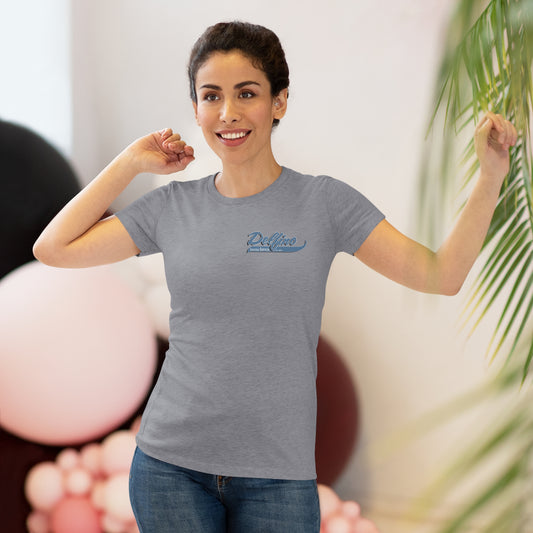 Delfino Soft Female T-Shirt Blue Logo