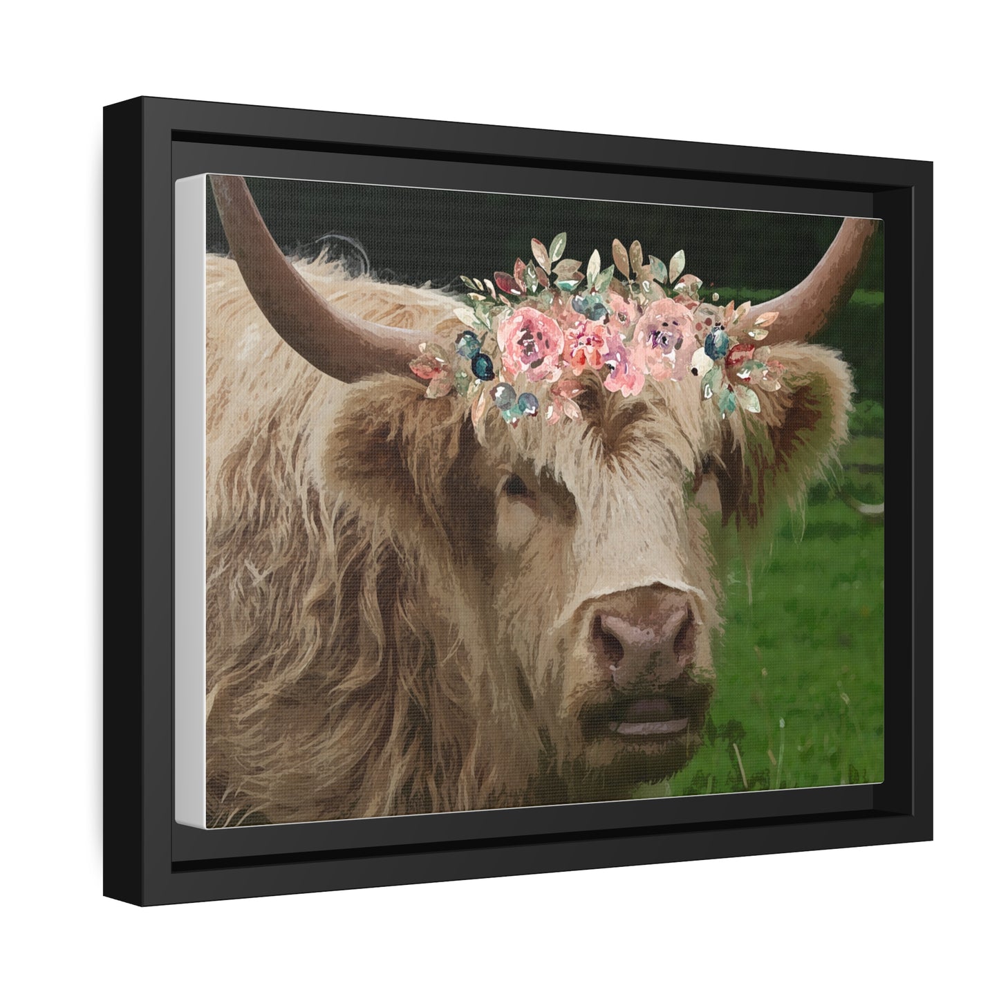 Highland Floral Elegance Canvas Print