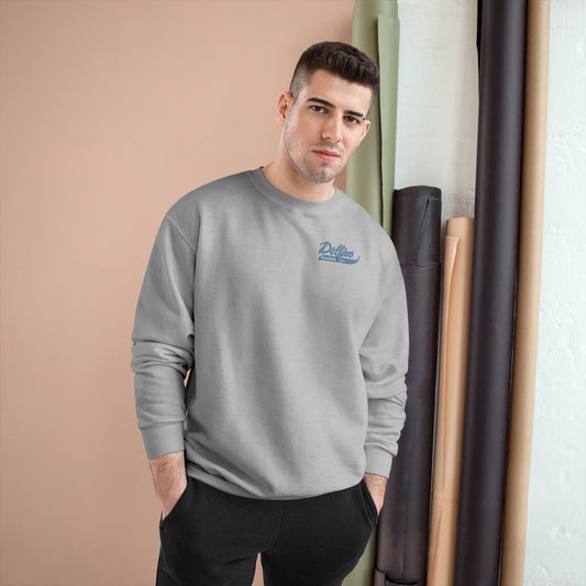 Delfino Champion Grey Sweatshirt Blue Logo