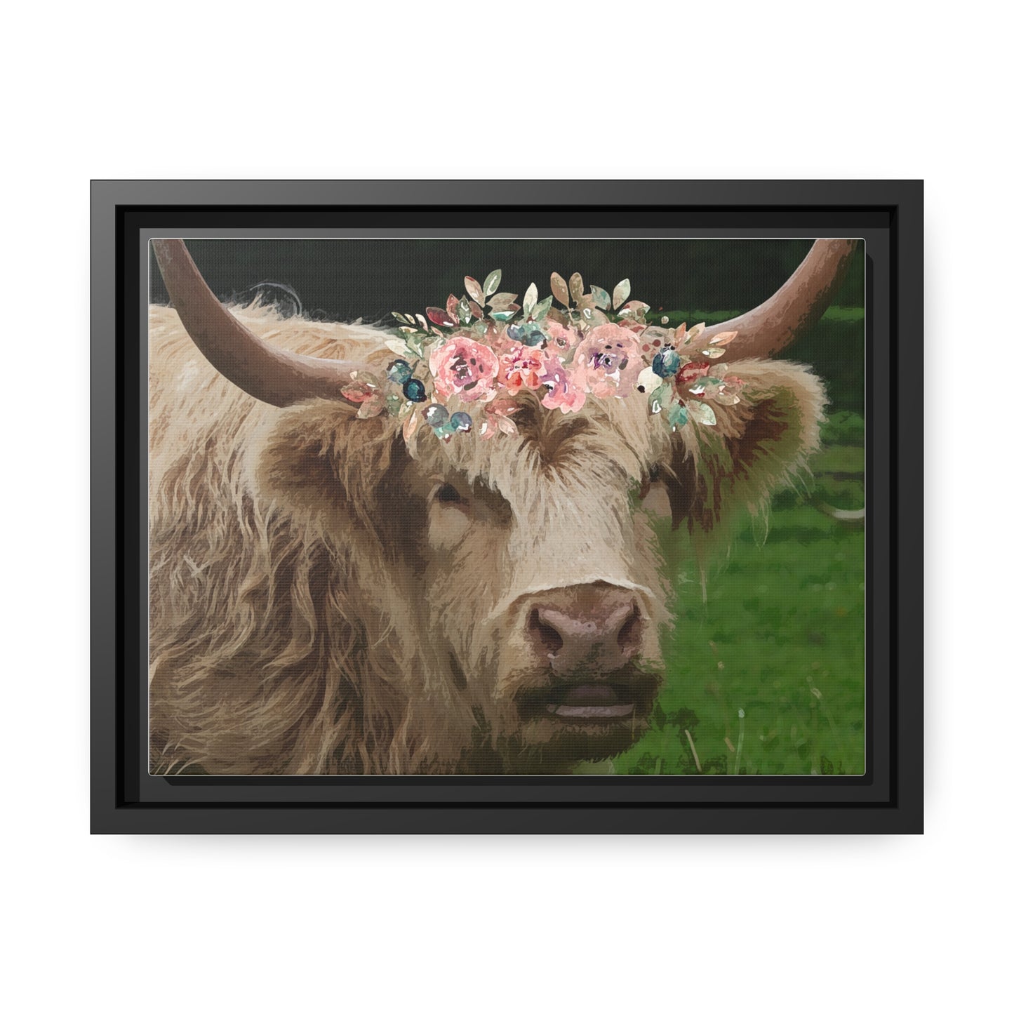 Highland Floral Elegance Canvas Print